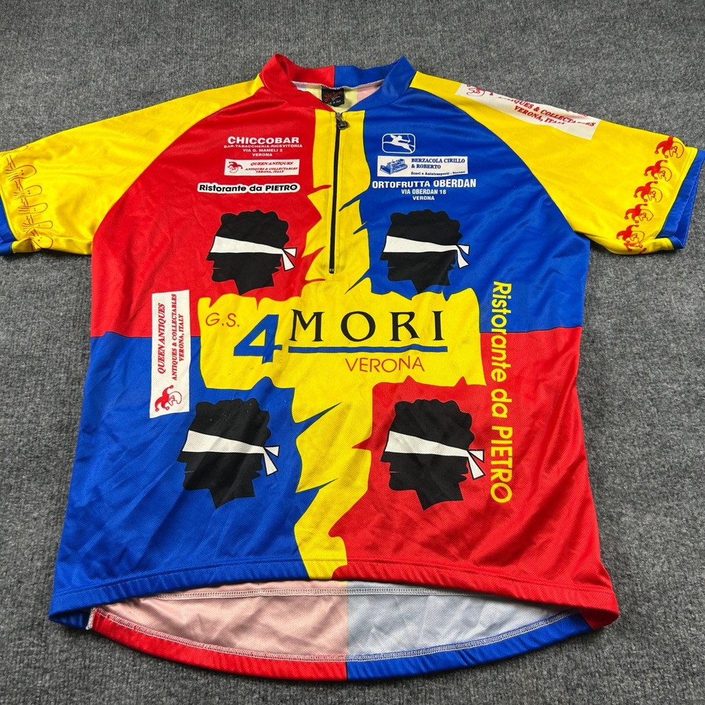 Giordana G.S. 4 Mori Verona Cycling Jersey Made in Italy No size tag Mens L/XL